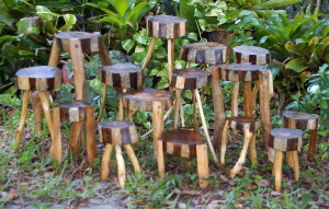 rustic woodland plant stands