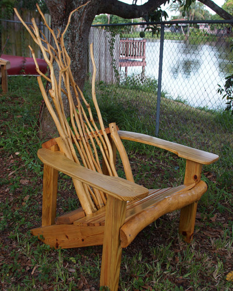 rustic adriondack chair