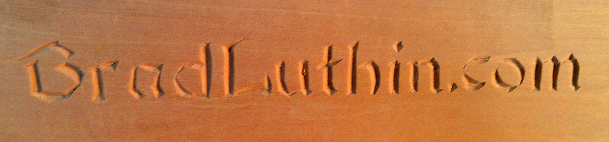 rustic wood bradluthin.com sign