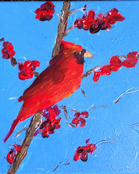 Painting of Cardinal