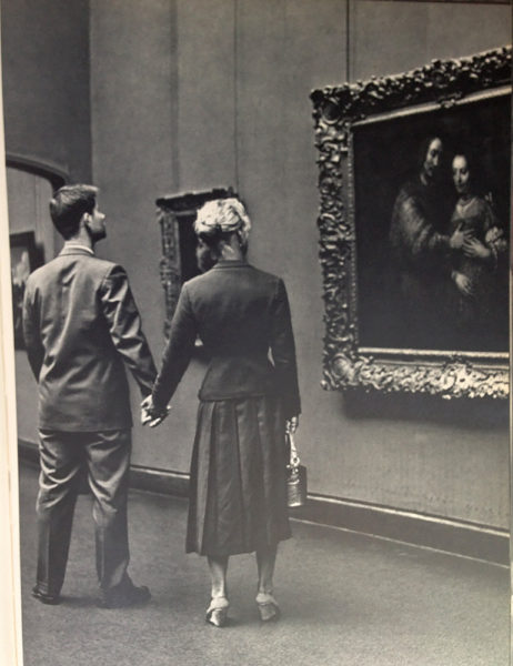 photograph of couple in museum