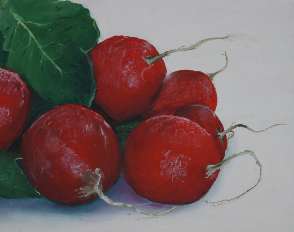 oil painting radishes