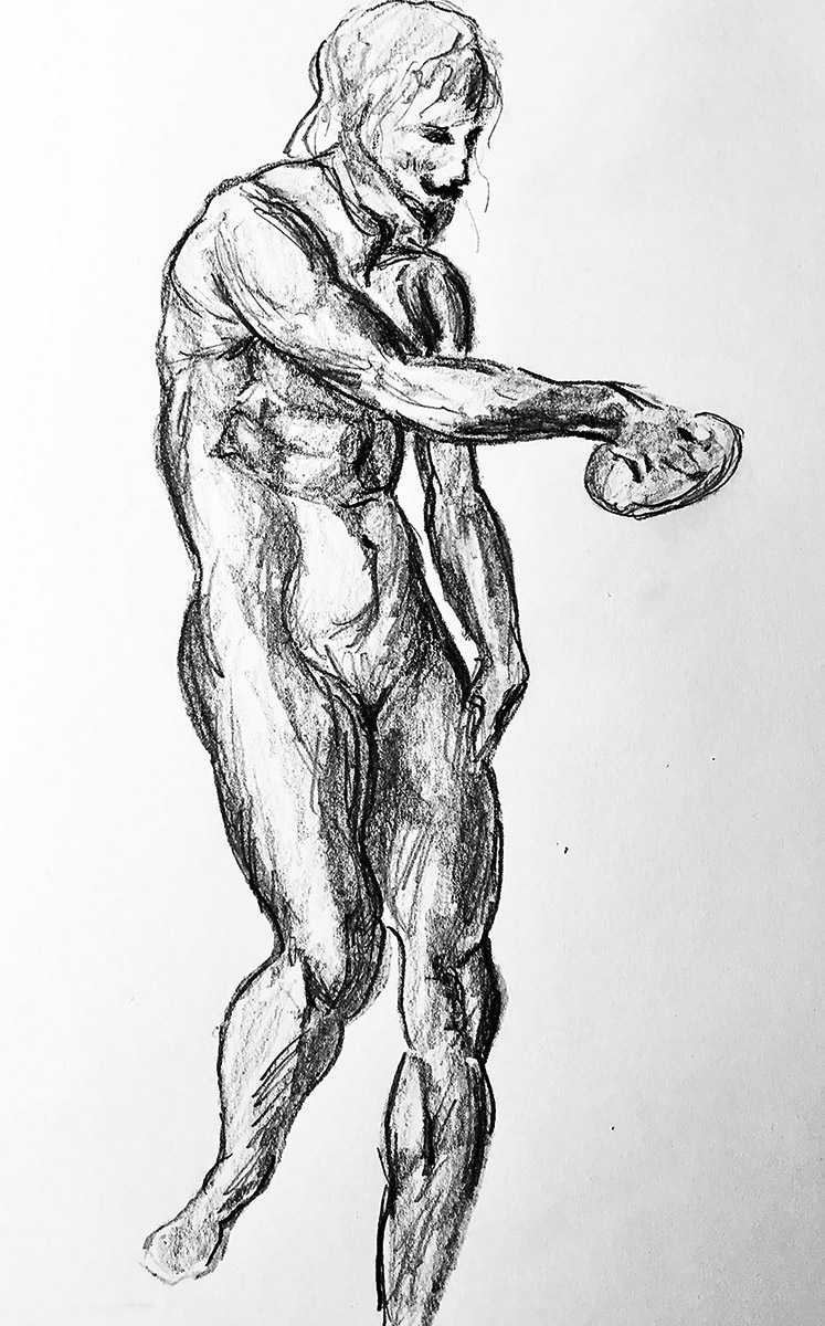 Pencil Drawing of St. John the Baptist