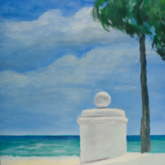 11”x14” Oil Painting of a Beach in South Florida on Panel