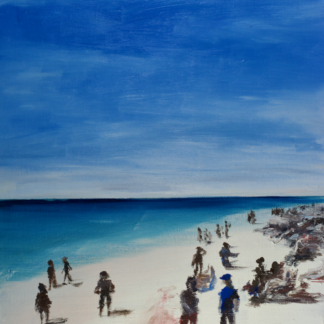 11”x14” Oil Painting of a Beach in South Florida on Panel