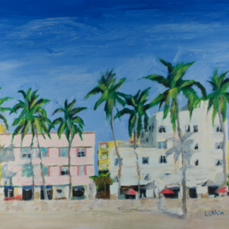 11”x14” Oil Painting of a Beach in South Florida on Panel