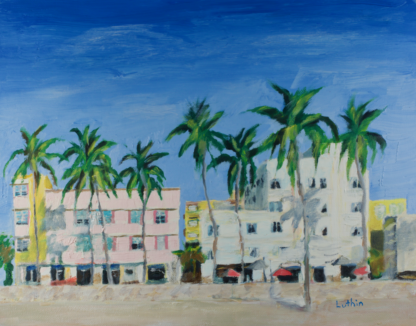 11”x14” Oil Painting of a Beach in South Florida on Panel
