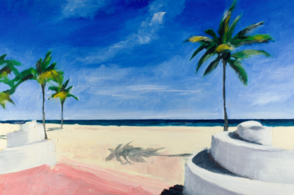 11”x14” Oil Painting of a Beach in South Florida on Panel