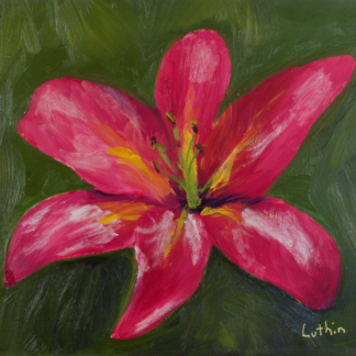 8"x10" Floral Oil Painting on Panel