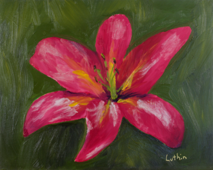 8"x10" Floral Oil Painting on Panel