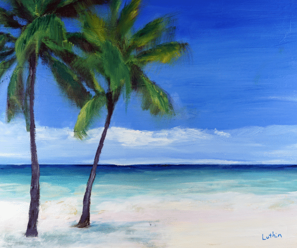 Featured Image of Fort Lauderdale Beach Created in Oil Paint
